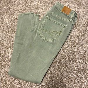 NWT American Eagle Olive Green Jeggings